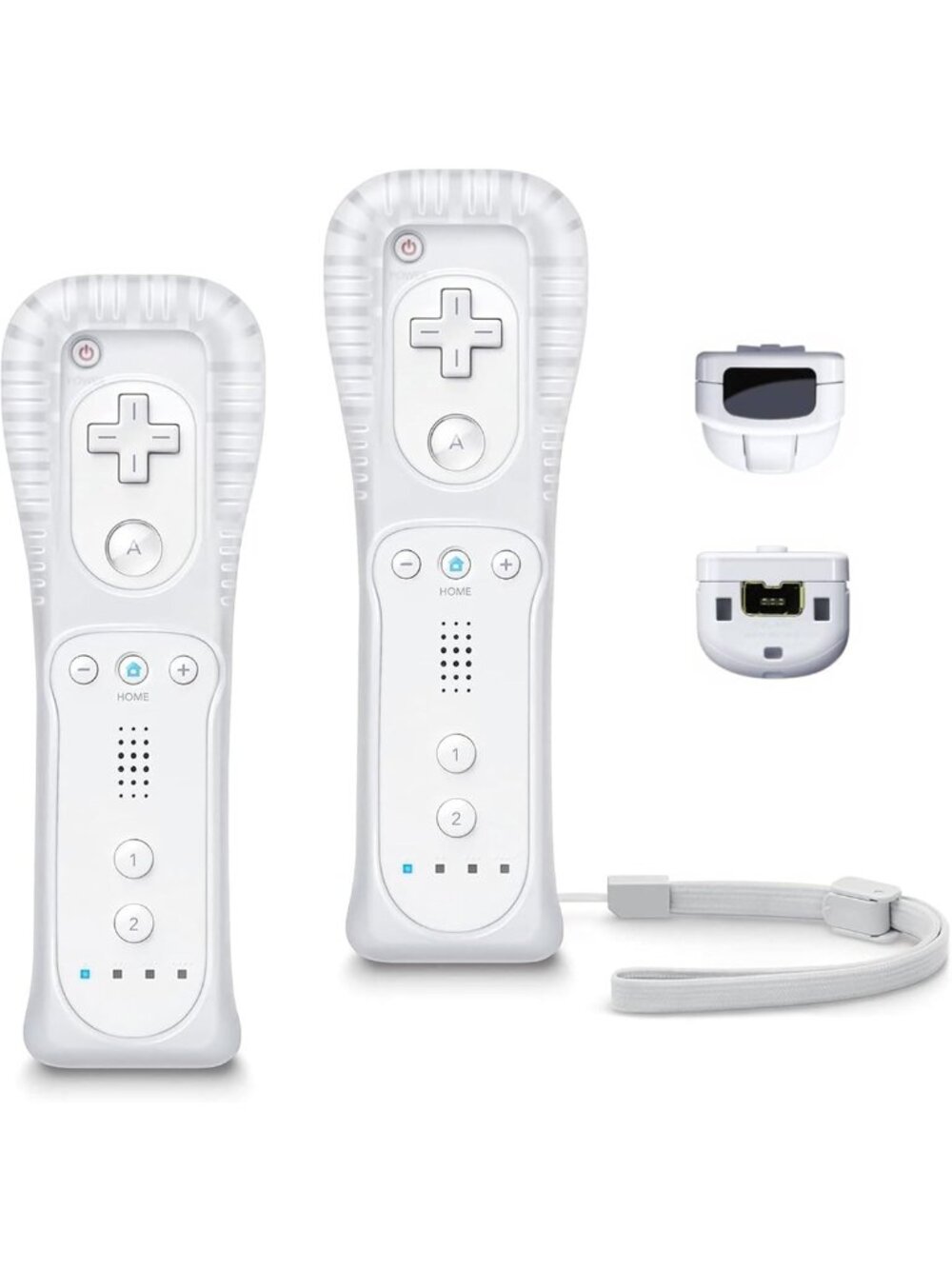 2 Pack Wireless Wii Controllers with Wrist Straps for Nintendo Wii/Wii U Gaming